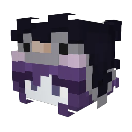 ElskerAg Minecraft avatar head, 3D render