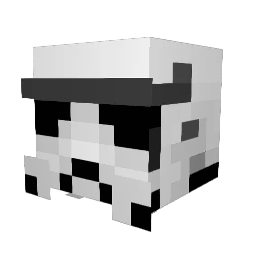 Elskri Minecraft avatar head, 3D render