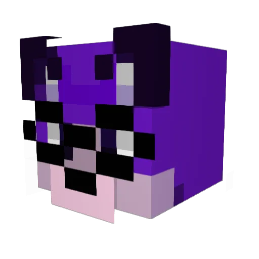 Elskript Minecraft avatar head, 3D render