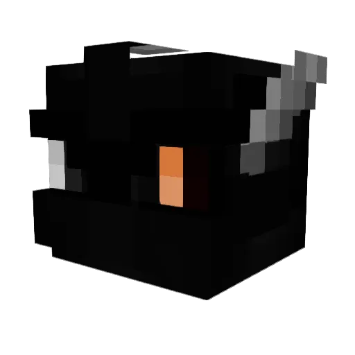 Elternlos Minecraft avatar head, 3D render