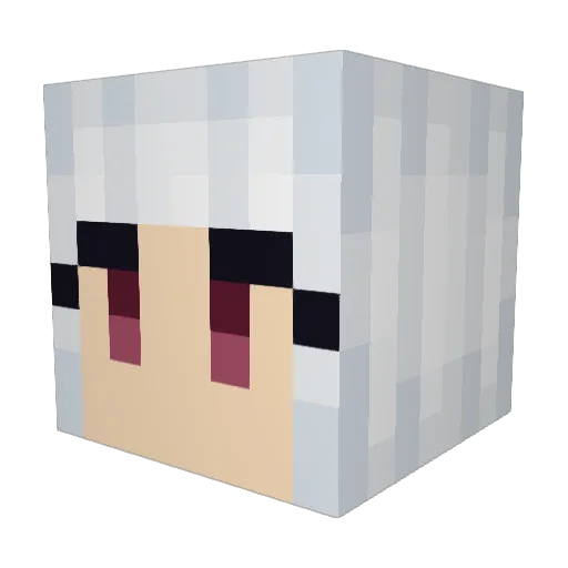 Elthanes Minecraft avatar head, 3D render
