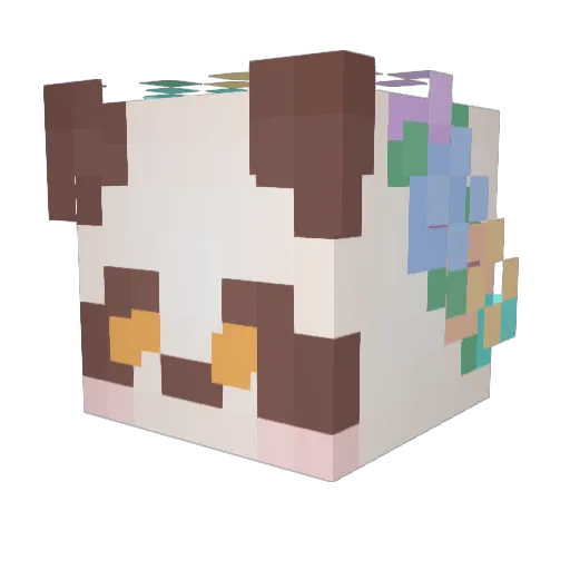 Elthijmo Minecraft avatar head, 3D render