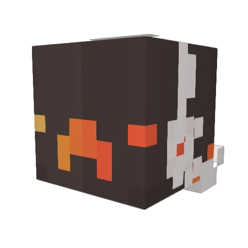 Elthyri Minecraft avatar head, 3D render