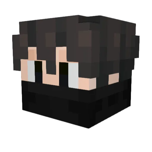 EltonFLK Minecraft avatar head, 3D render