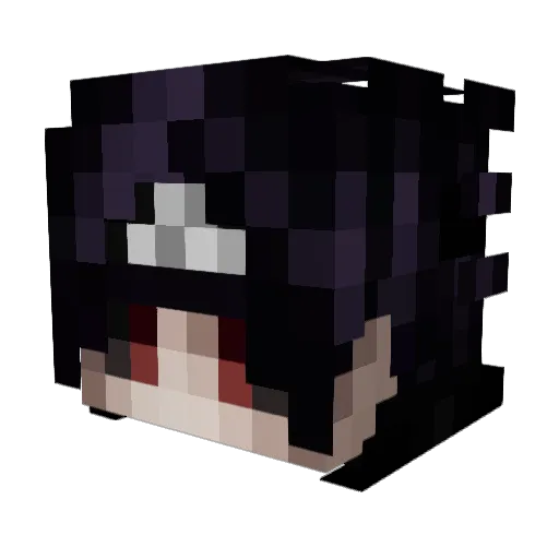 Eltoufu Minecraft avatar head, 3D render