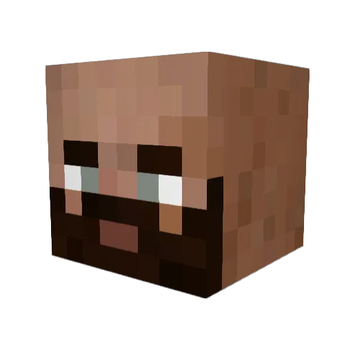 Elu_Moon Minecraft avatar head, 3D render
