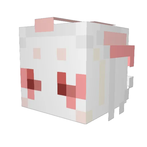 Eluanda Minecraft avatar head, 3D render