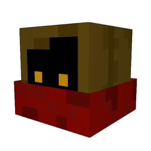 Elucidantor Minecraft avatar head, 3D render