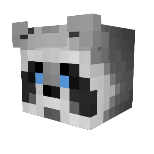 Eludor Minecraft avatar head, 3D render