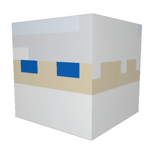 Eluisxd Minecraft avatar head, 3D render