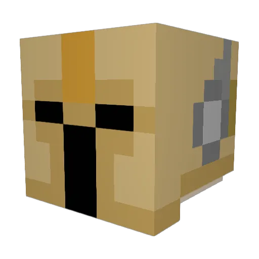 Elukey Minecraft avatar head, 3D render