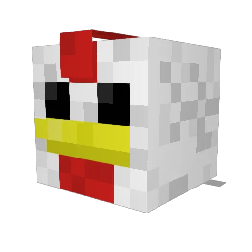 EluminatiCh1ken Minecraft avatar head, 3D render
