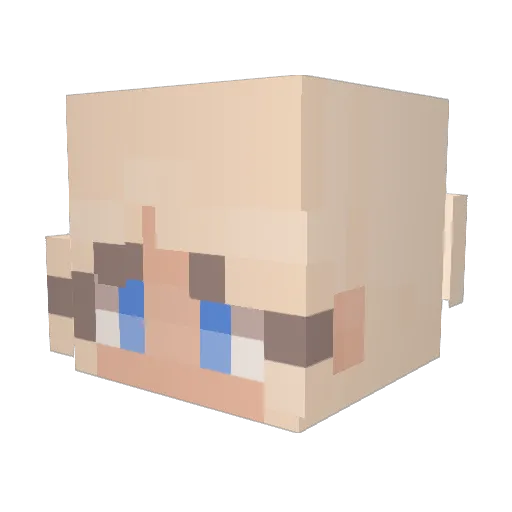 Elunara0208 Minecraft avatar head, 3D render