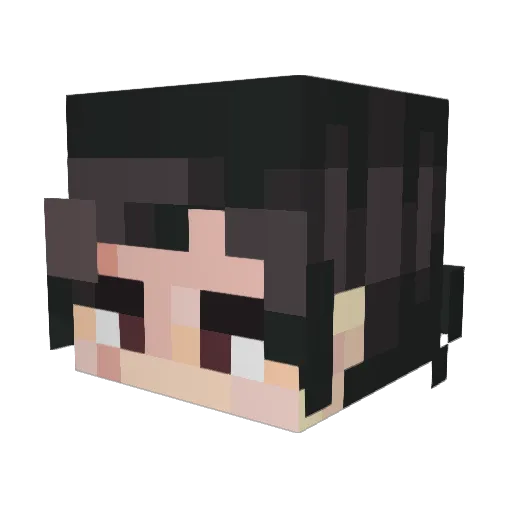 Elund1sc0re Minecraft avatar head, 3D render