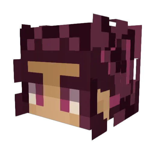 Elune_Redawn Minecraft avatar head, 3D render