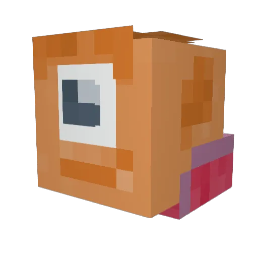 ElusifyG Minecraft avatar head, 3D render
