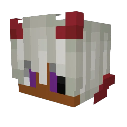 ElusiveGalaxy Minecraft avatar head, 3D render