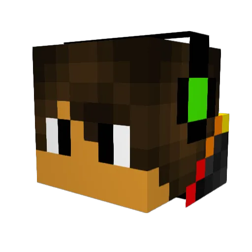 Elusive_AU Minecraft avatar head, 3D render