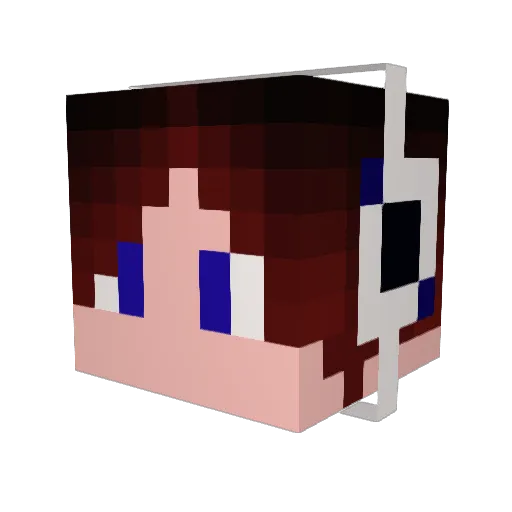Elusive_HS Minecraft avatar head, 3D render