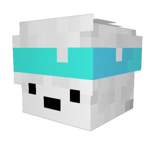 Elveberg Minecraft avatar head, 3D render