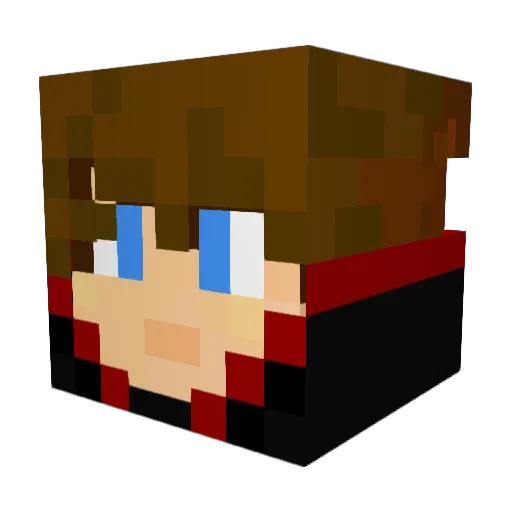Elvedin Minecraft avatar head, 3D render