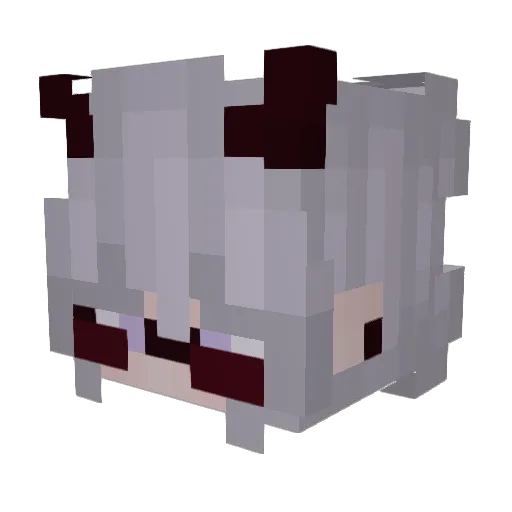 ElvenEvren Minecraft avatar head, 3D render