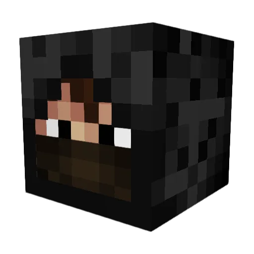 ElvenNecromancer Minecraft avatar head, 3D render
