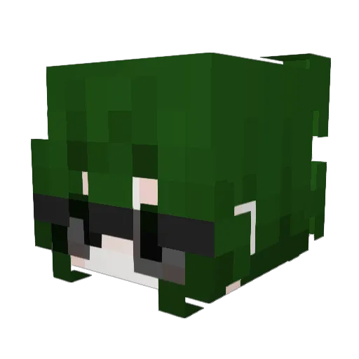 ElvesTM Minecraft avatar head, 3D render