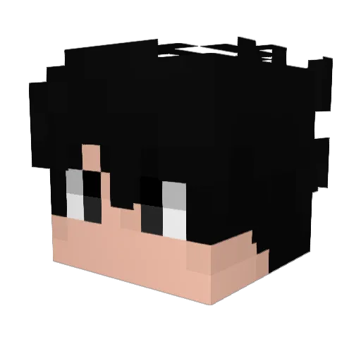 Elvi676 Minecraft avatar head, 3D render