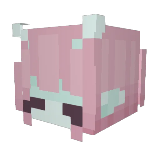 ElviPen Minecraft avatar head, 3D render