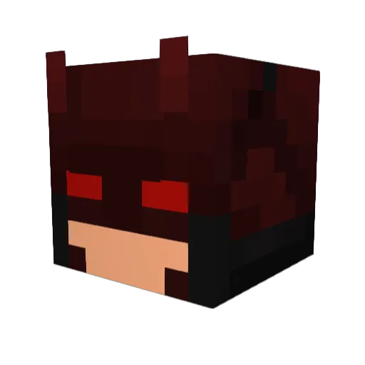 Elvigar Minecraft avatar head, 3D render