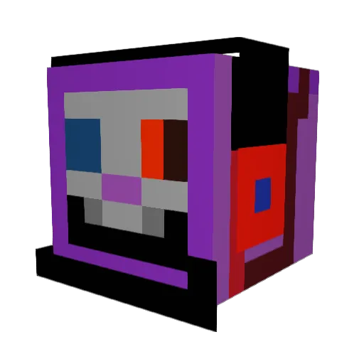 ElvillCZ Minecraft avatar head, 3D render