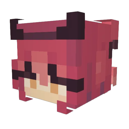 Elvin0105 Minecraft avatar head, 3D render