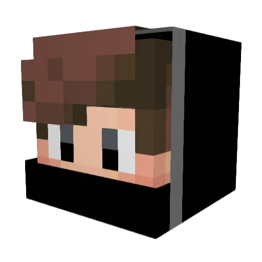 Elvin123 Minecraft avatar head, 3D render