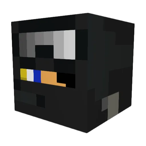 Elvin_11 Minecraft avatar head, 3D render