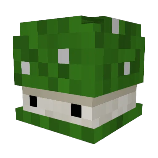 Elviny Minecraft avatar head, 3D render