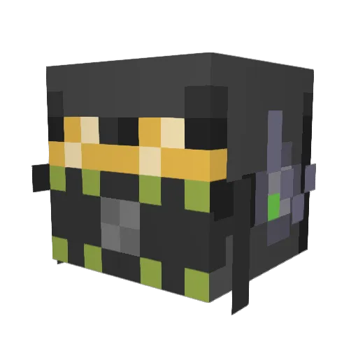 Elvio51_ Minecraft avatar head, 3D render