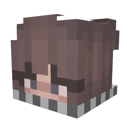 ElviraGaming Minecraft avatar head, 3D render