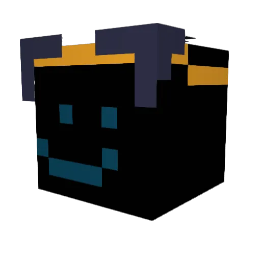 Elvy12 Minecraft avatar head, 3D render
