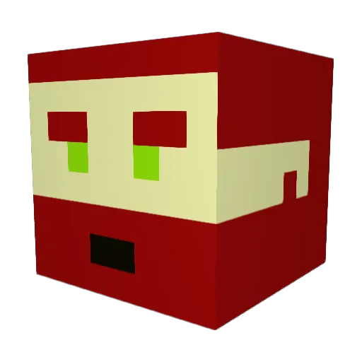 Elwindil Minecraft avatar head, 3D render