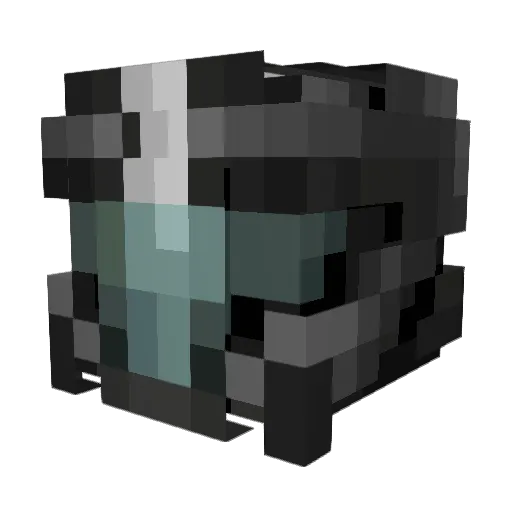 Elwolves Minecraft avatar head, 3D render