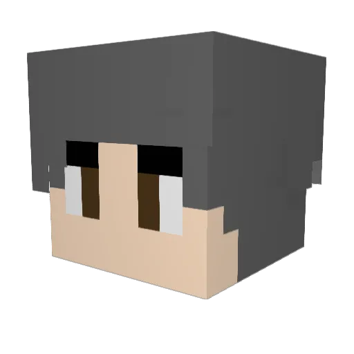Elwyce Minecraft avatar head, 3D render