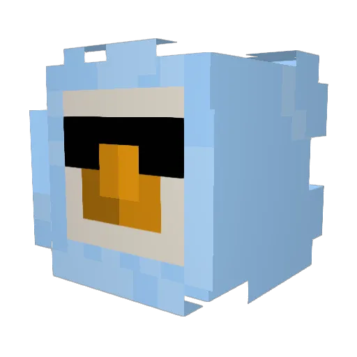 Elxs1404 Minecraft avatar head, 3D render