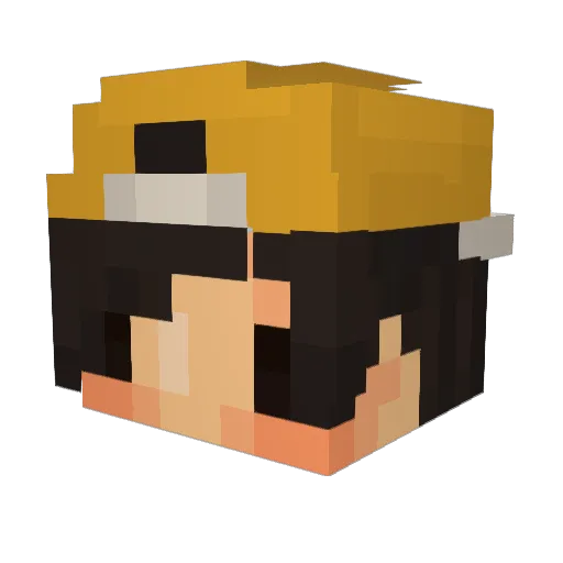 ElyBumbilya Minecraft avatar head, 3D render