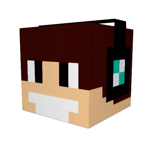 Ely_Oshri Minecraft avatar head, 3D render