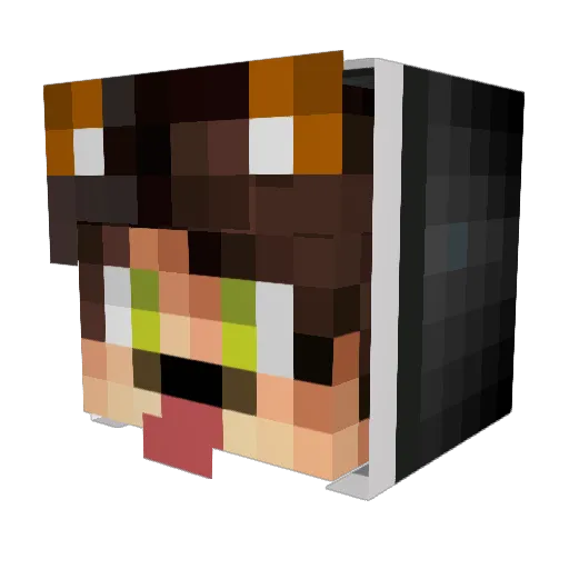 Elyas2005 Minecraft avatar head, 3D render