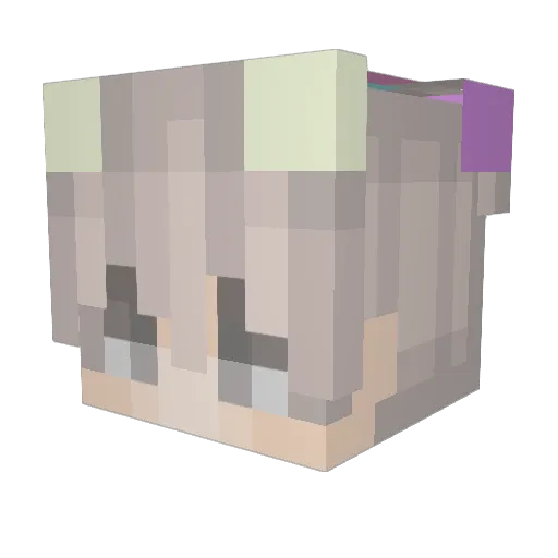 Elyas_X Minecraft avatar head, 3D render