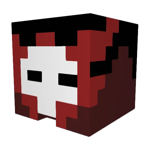 Elydrid Minecraft avatar head, 3D render