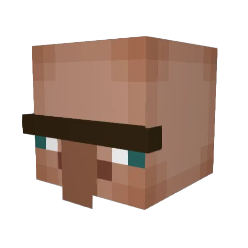 Elyeso Minecraft avatar head, 3D render
