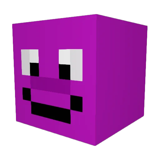 Elyolopolo Minecraft avatar head, 3D render